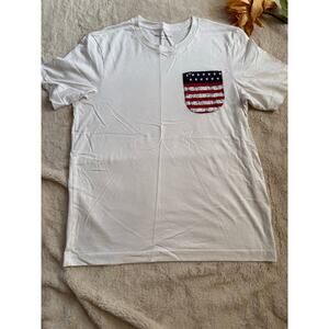 Travis Mathews T-Shirt Flag Pocket Size Medium